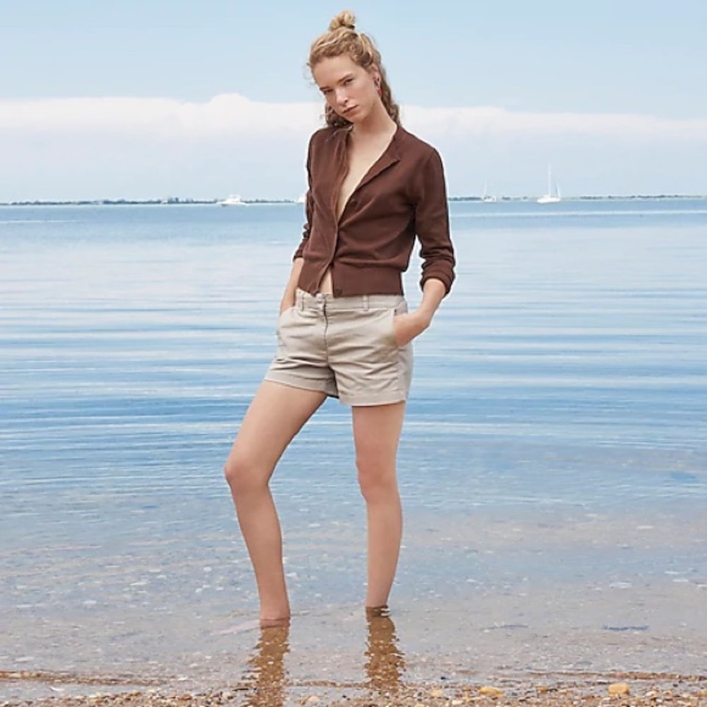 J. Crew Tan Chino Shorts Size 4